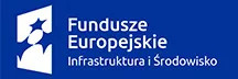 Logo Fundusze Europejskie - Infrastruktura i Środowisko niebieskie